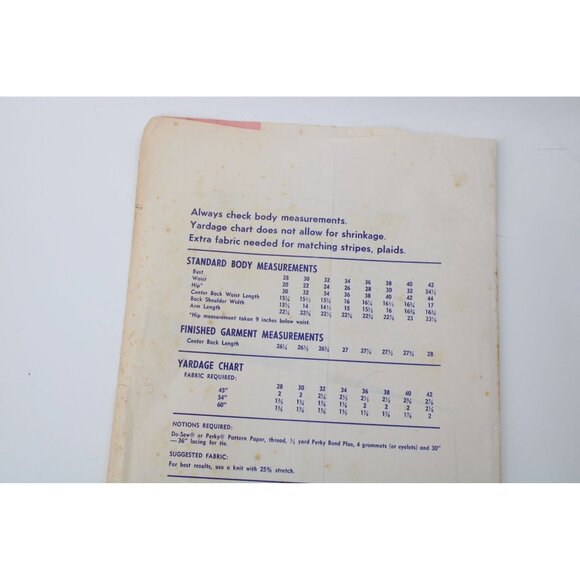 UNCUT Stretch & Sew Pattern 255 Ladies Oversized Top Pullover Vintage 1975 93742 - Picture 3 of 3